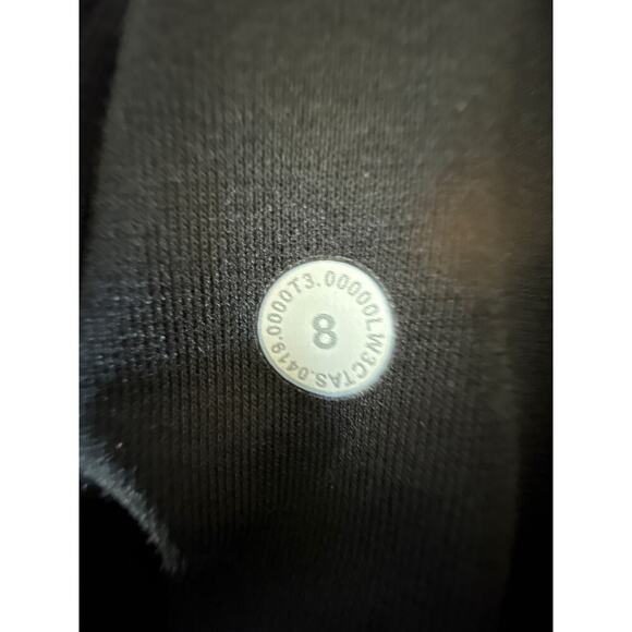 Lululemon Outrun the Elements 1/2 Zip Pullover Top Jacquard Black Size 8 - Picture 6 of 10